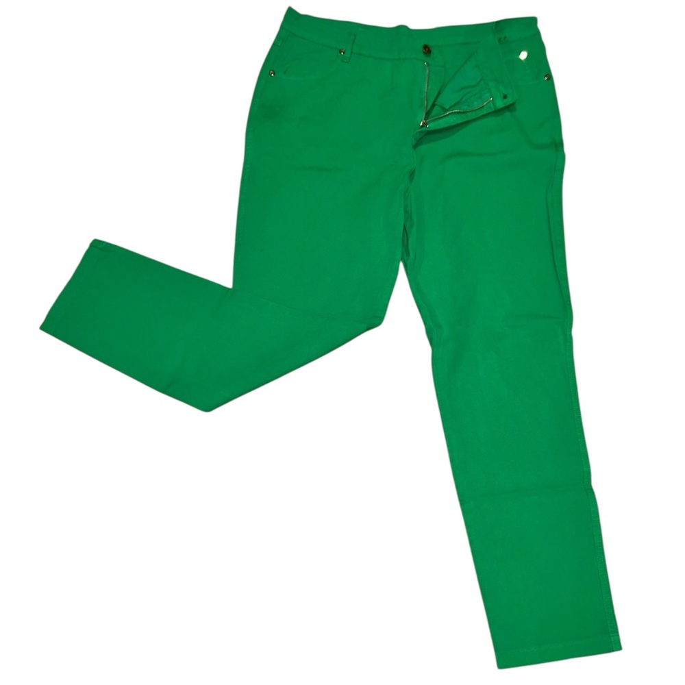 MARBLE Straight Leg Vibrant Green Pants
